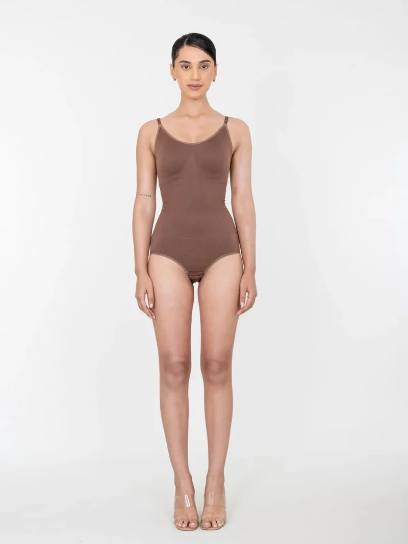 Shapercult Store Snatched Bodysuit in Brown for Women